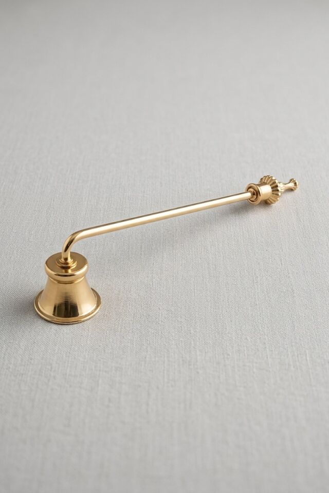 Gold Lüks Metal Mum Söndürücü Başlıklı Paslanmaz Mum Söndürme Aparatı 23 cm