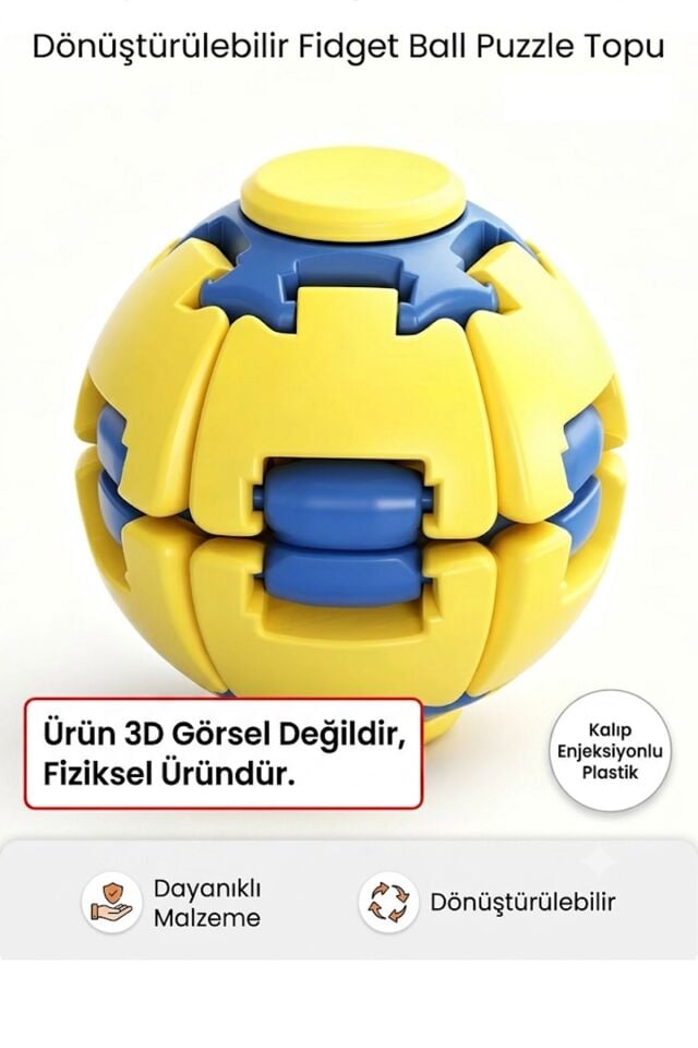 Orijinal Stres Çarkı Topu Spin Ball (3d Yazıcı Üretimi Değildir) – Karışık Renk 1 ADET